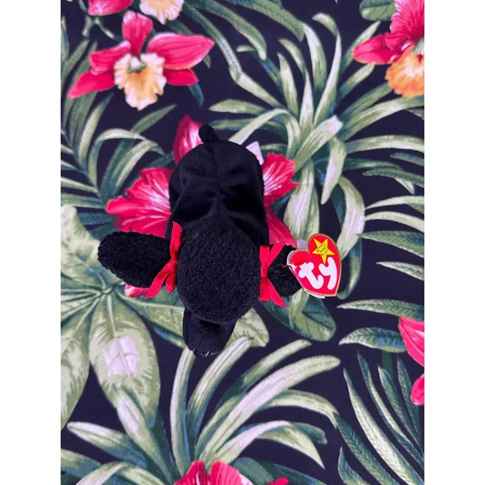Vintage 1997 TY Black Poodle Dog GIGI Beanie Baby
